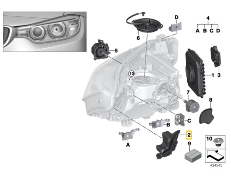 NOWY OE KIERUNKOWSKAZ MODUŁ LED LEWA STRONA BMW 3 F30 F31 M3 LCI 63117419619 - 4